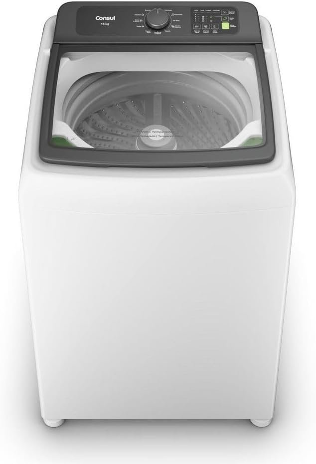 Máquina De Lavar Consul 15kg Com Modo Eco Branca CWN15AB – 220V