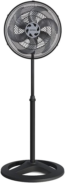 Ventisol Ventilador de Coluna Oscilante, Turbo 6 Pás Premium, Preto, 40cm, 220V