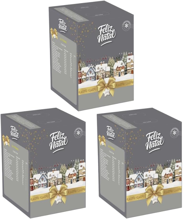 3 Cestas Natal Cromo 22 Itens C/Nf-e Família Empresa 3 Cestas Natal Cromo 22 Itens C/Nf-e Família Empresa