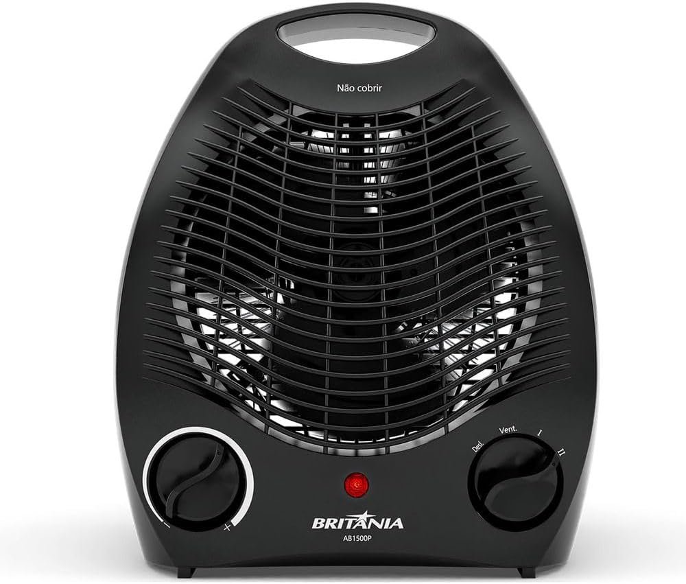 Aquecedor Britânia AB1500P 2 em 1 2000W 220V Aquecedor Britânia AB1500P 2 em 1 2000W 220V