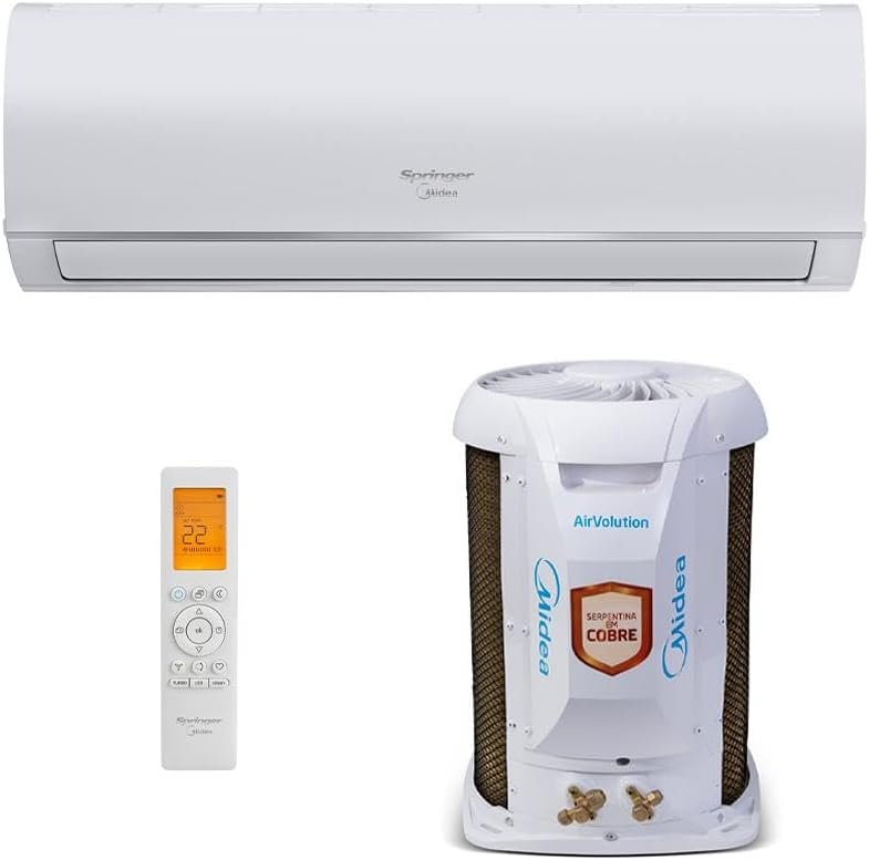 Ar Condicionado Split Hi Wall Springer Midea AirVolution 12000 BTU/h Frio 42AFFCI12S5-220 Volts