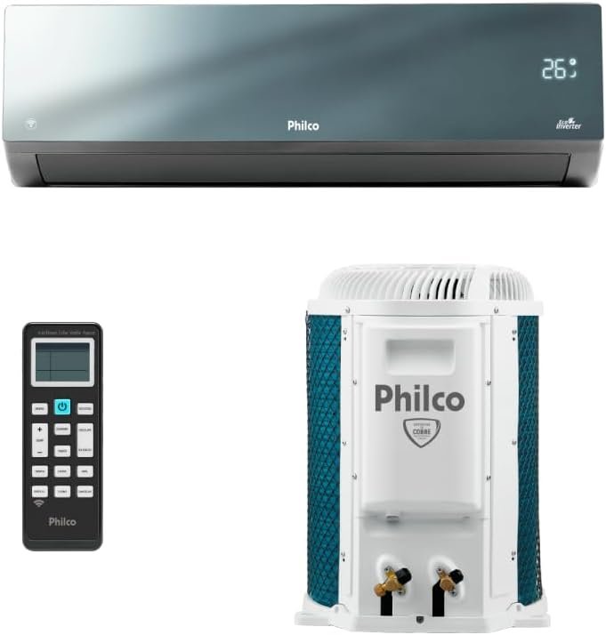 Ar Condicionado Split Inverter Philco Espelhado 9000 Btus Quente e Frio Pac9000iqfm15e 220v Ar Condicionado Split Inverter Philco Espelhado 9000 Btus Quente e Frio Pac9000iqfm15e 220v