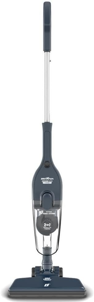Aspirador de Pó Vertical Britânia 2 em 1 com Filtro Ciclone 1400W BAS30 1,5L Azul 127V