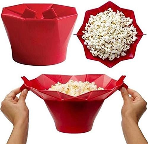 Balde de Pipoca - Pipoqueira Dobrável p/Microondas Silicone