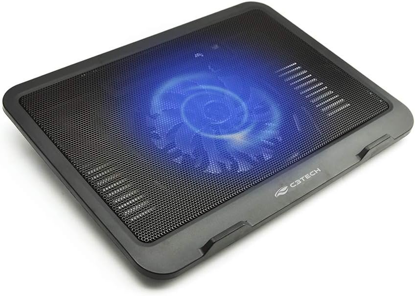 Base Para Notebook C3Tech NBC-11BK 14′ Preto – Refrigerada Com Cooler de 140mm com Led Azul Notebooks até 14′ com USB adicional Base Para Notebook C3Tech NBC-11BK 14′ Preto – Refrigerada Com Cooler de 140mm com Led Azul Notebooks até 14′ com USB adicional