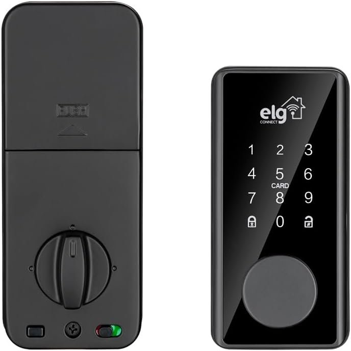 ELG, SHFD701, Fechadura Digital Inteligente de Embutir WI-FI, Abertura e Fechamento por Senha, Cartão de Proximidade, Aplicativo ou Chave de Emergência, Preto ELG, SHFD701, Fechadura Digital Inteligente de Embutir WI-FI, Abertura e Fechamento por Senha, Cartão de Proximidade, Aplicativo ou Chave de Emergência, Preto