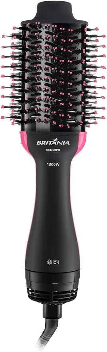 Escova Secadora Britânia BEC02PR Bivolt 4 em 1 1300W Escova Secadora Britânia BEC02PR Bivolt 4 em 1 1300W