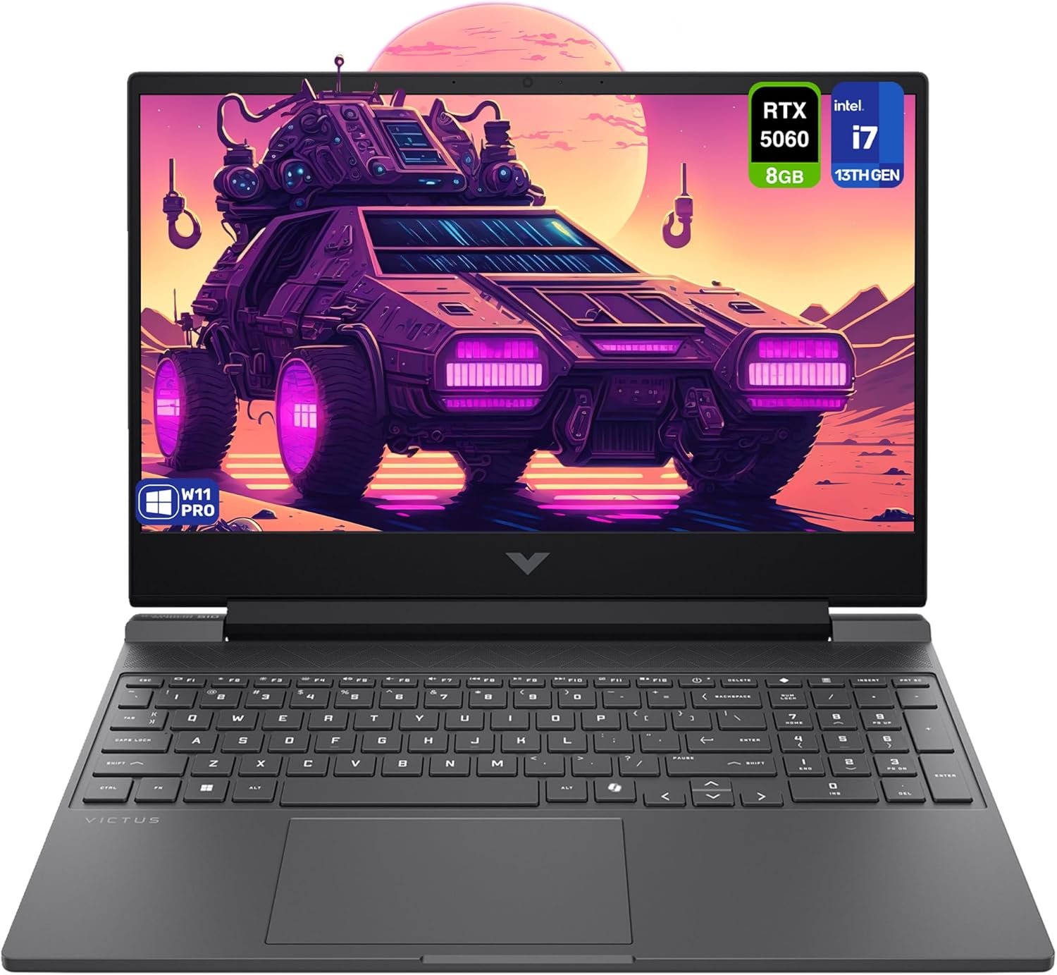 HP Victus Gaming Laptop, Intel i7-13620H, RAM DDR5 de 32 GB, SSD PCIe de 2 TB, tela FHD de 15,6 polegadas (1920 x 1080) 144 Hz, Nvidia G-Force RTX 5060, teclado numérico retroiluminado, W11 Pro, Mica HP Victus Gaming Laptop, Intel i7-13620H, RAM DDR5 de 32 GB, SSD PCIe de 2 TB, tela FHD de 15,6 polegadas (1920 x 1080) 144 Hz, Nvidia G-Force RTX 5060, teclado numérico retroiluminado, W11 Pro, Mica
