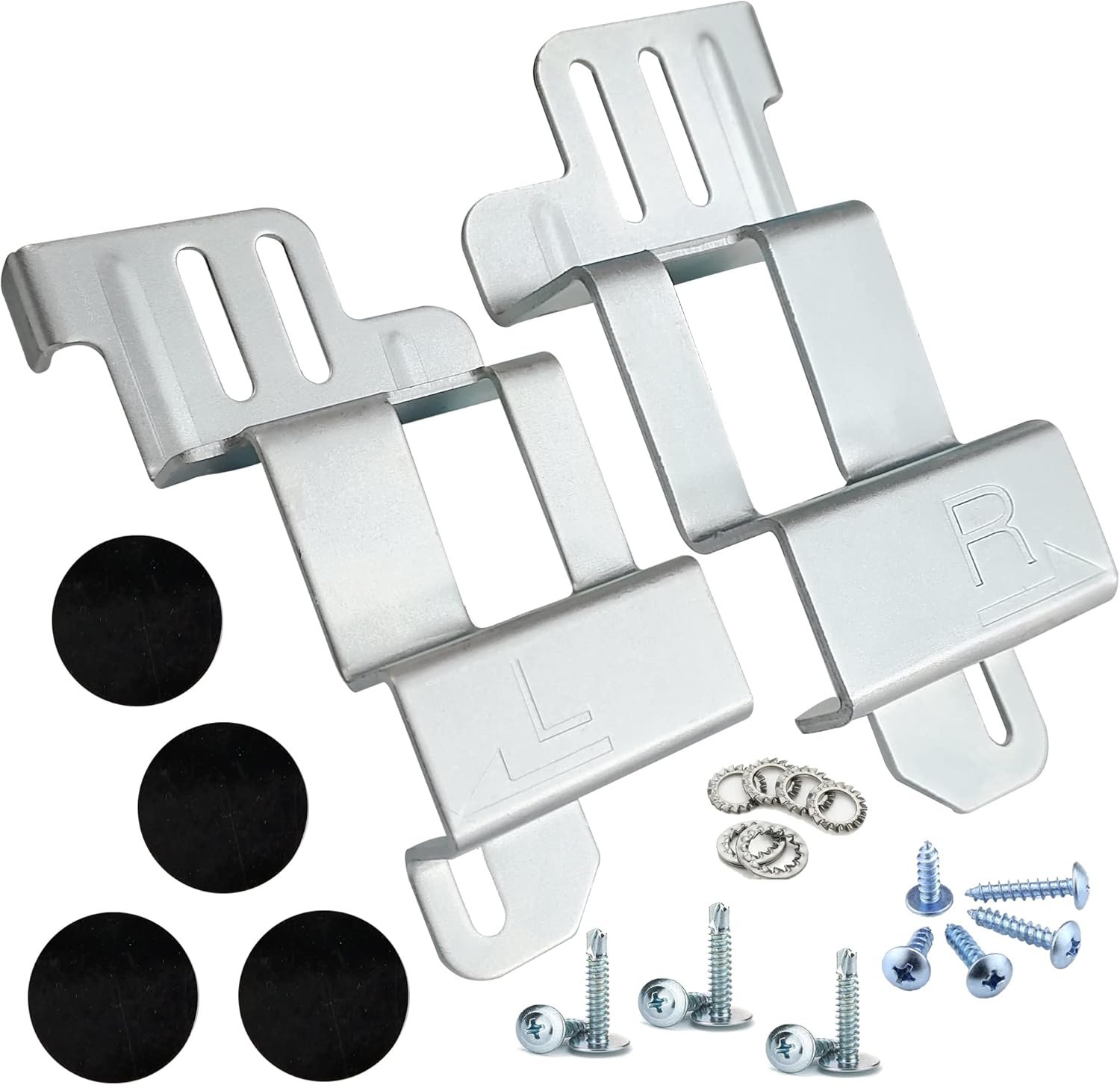 Kit de empilhamento SK-DH para Samsung 61.0 cm Wide Front Load Lavadora e Secadora, Economize espaço para conjuntos de máquinas de lavar roupa empilháveis, todas as peças incluídas