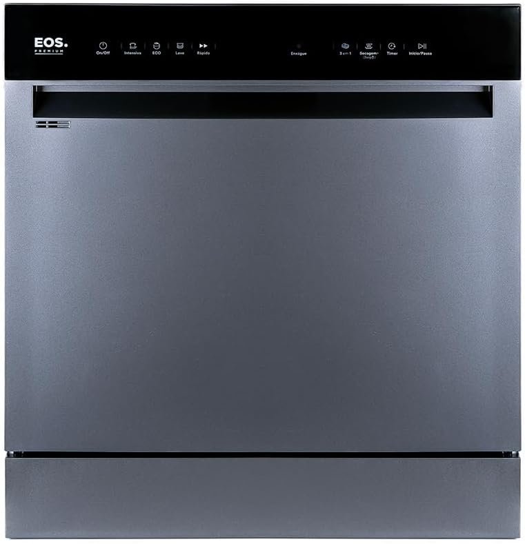 Lava-louças EOS Premium 10 Serviços Prata ELL08S 110V