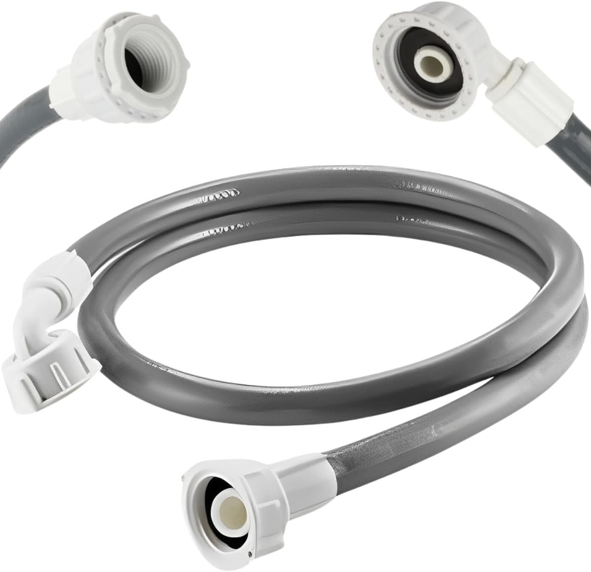 Mangueira Entrada Água Máquina De Lavar Universal 3m Metros Cinza | Ledmang