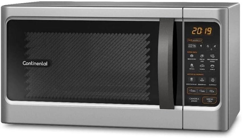 Micro-ondas de bancada MC34S silver e com 34L