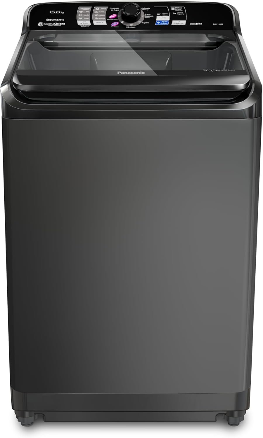 Panasonic Máquina de Lavar 15kg Titânio 127v NA-F150B1T