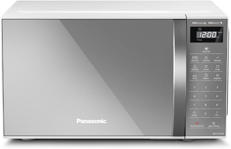 Panasonic Micro-ondas 21L Branco Espelhado 127v NN-ST27LWRU