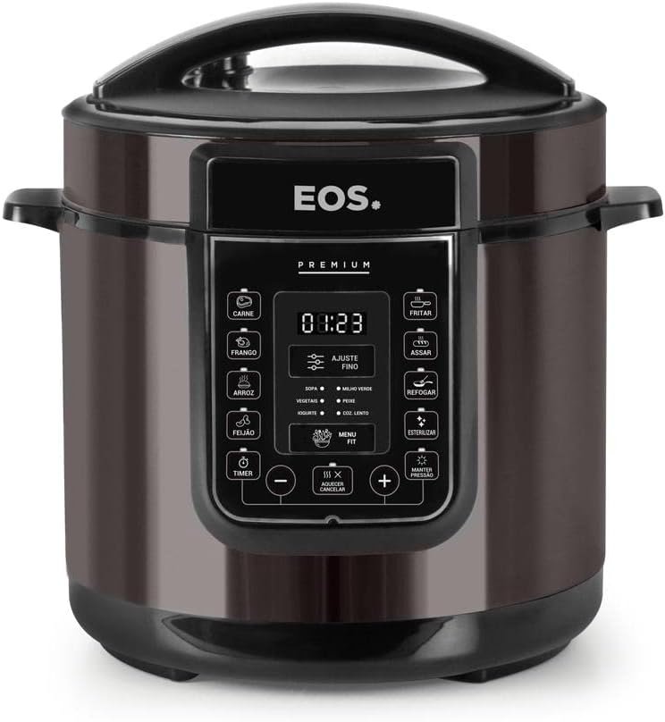 Panela de Pressão Elétrica 6 Litros EOS Multicooker Digital Titanium EPP60DT 110V Panela de Pressão Elétrica 6 Litros EOS Multicooker Digital Titanium EPP60DT 110V