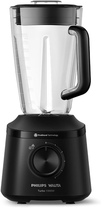 Philips Walita, Liquidificador Série 3000 Turbo, 110V, Preto, 1000W – HR2270/91