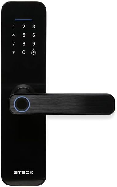 Steck, Fechadura Inteligente Wi-Fi Com Maçaneta e Biometria, Ambiente Conectado, SLOCK3PS1 Steck, Fechadura Inteligente Wi-Fi Com Maçaneta e Biometria, Ambiente Conectado, SLOCK3PS1