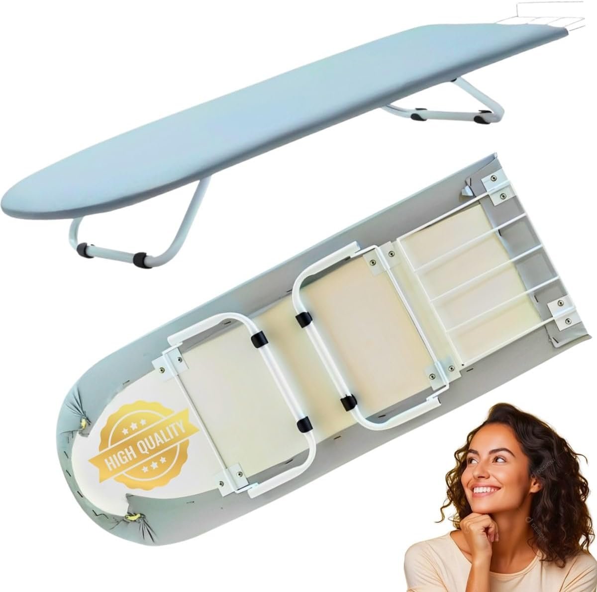 Tabua De Passar Roupa Portátil Dobrável Mesa Com Porta Ferro Retrátil Tabua De Passar Roupa Portátil Dobrável Mesa Com Porta Ferro Retrátil