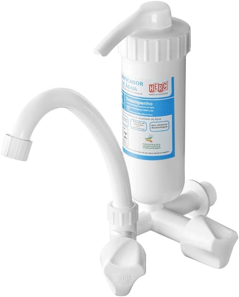 Torneira Bica Móvel Plus de Parede Com Filtro Branca – HERC Torneira Bica Móvel Plus de Parede Com Filtro Branca – HERC