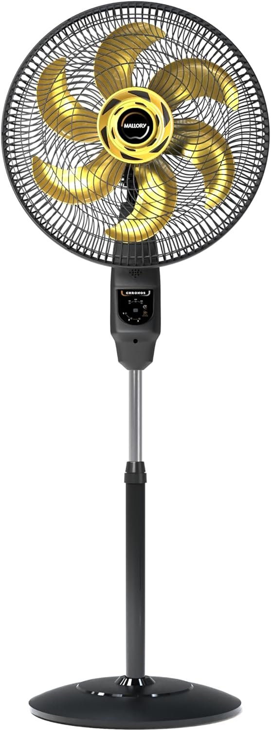 Ventilador de Coluna Mallory Chronos 126W, Silencioso, Com Controle Remoto, Hélice de 6 pás, Auto Desligamento Programável de até 7 Horas- PR – DR – 220V Ventilador de Coluna Mallory Chronos 126W, Silencioso, Com Controle Remoto, Hélice de 6 pás, Auto Desligamento Programável de até 7 Horas- PR – DR – 220V