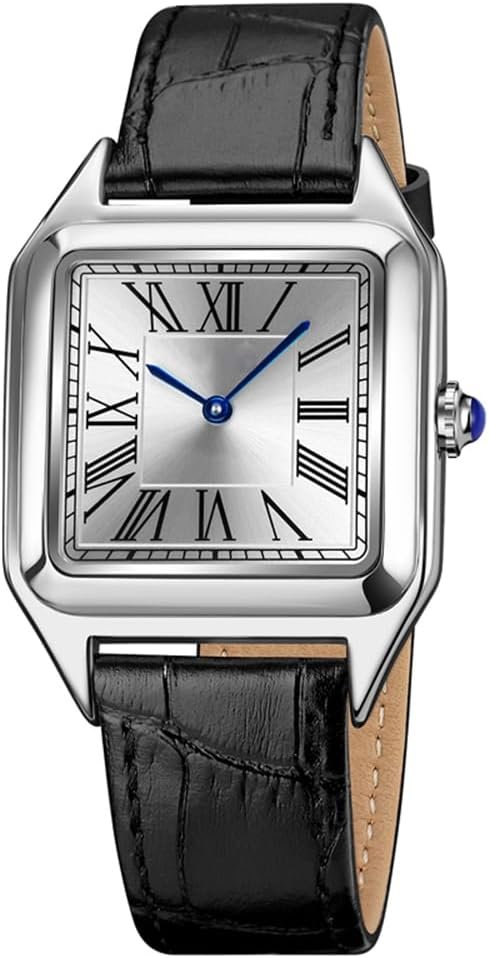 BESTKANG Relógio de pulso moderno retrô quadrado para mulheres, clássico, numeral romano, analógico, quartzo BESTKANG Relógio de pulso moderno retrô quadrado para mulheres, clássico, numeral romano, analógico, quartzo