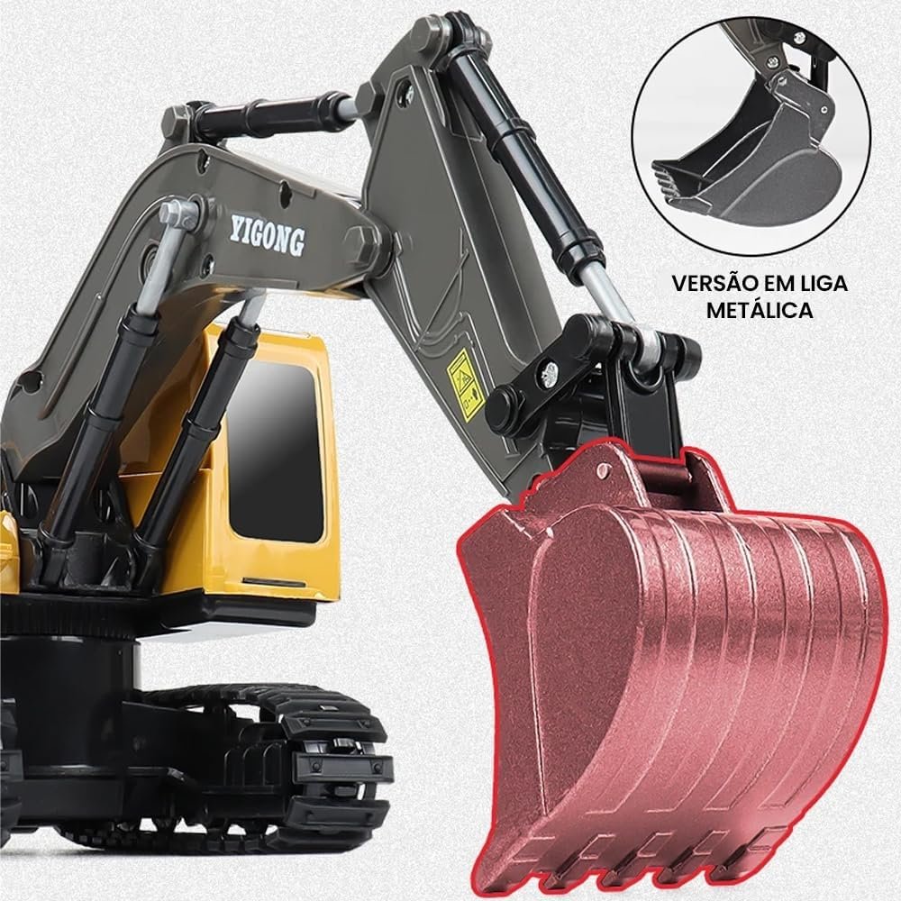 Brinquedo Máquina RC Trator c/Remoto 2.4G, RC Crawler Retro com Controle Remoto e Bateria Recarregável, 1:20, 9CH Brinquedo Máquina RC Trator c/Remoto 2.4G, RC Crawler Retro com Controle Remoto e Bateria Recarregável, 1:20, 9CH