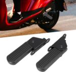 1 par de pedal frontal dobrável para ciclomotor elétrico, suporte firme e prático para maior conforto e mobilidade na ebike