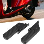 1 par de pedal frontal dobrável para ciclomotor elétrico, suporte firme e prático para maior conforto e mobilidade na ebike