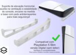 Suporte Horizontal Compatível Com Playstation 5 Slim Digital 3D-499-Branco (1232) - Imagem 2