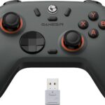 GameSir Nova 2 Lite Controle Sem Fio para PC com Hall Effect nos Analógicos e Gatilhos, 1000Hz 2.4G/Wired, Botões Programáveis – Compatível com PC, Switch, Steam, Android - Cinza Grafite