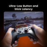 GameSir Nova 2 Lite Controle Sem Fio para PC com Hall Effect nos Analógicos e Gatilhos, 1000Hz 2.4G/Wired, Botões Programáveis – Compatível com PC, Switch, Steam, Android - Cinza Grafite - Imagem 6