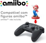 Nintendo, Controle Nintendo Switch, Pro, Sem Fio, Vibração HD, Controle de Movimento, Funcionalidade Amiibo Embutida, Cinza - Imagem 4