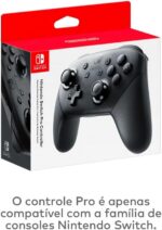 Nintendo, Controle Nintendo Switch, Pro, Sem Fio, Vibração HD, Controle de Movimento, Funcionalidade Amiibo Embutida, Cinza - Imagem 5