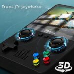 Console Portátil Retrô 6000 Jogos OIH-5911 Oásis Tela 3.5 HD 32GB Bateria Recarregável Saída TV AV Emuladores Clássicos Video Game Retro Portátil (Preta) - Imagem 3