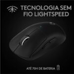 Mouse Gamer Sem Fio Logitech G PRO X SUPERLIGHT com Tecnologia LIGHTSPEED, Ultraleve 63g, 5 Botões Programáveis, Sensor HERO 25K e Bateria Recarregável - Compatível com POWERPLAY - Preto - Imagem 4
