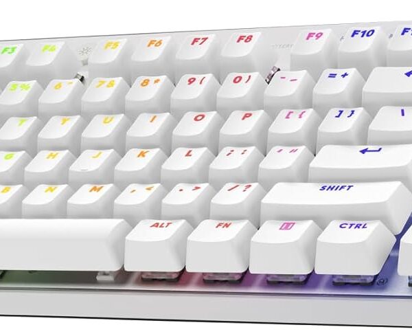 Teclado Gamer Sem Fio Logitech G PRO X com design TKL, Layout US, RGB LIGHTSYNC, Tecnologia LIGHTSPEED e Switch Exclusivo GX Brown Tactile - Branco