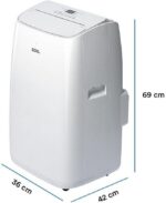 Ar-condicionado Portátil Inverter 14000 Btus Eos Slim Quente e Frio Eap14iqf 110v - Imagem 4