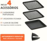 MONDIAL Fritadeira Air Fryer Forno Oven 12L, Branco/Inox, 2200W, 220V - AFON-12L-WI - Imagem 4