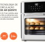 MONDIAL Fritadeira Air Fryer Forno Oven 12L, Branco/Inox, 2200W, 220V - AFON-12L-WI - Imagem 5