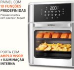MONDIAL Fritadeira Air Fryer Forno Oven 12L, Branco/Inox, 2200W, 220V - AFON-12L-WI - Imagem 7
