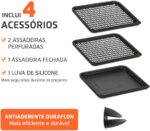 MONDIAL Fritadeira Air Fryer Forno Oven 12L, Vermelho/Inox, 2000W, 110V - AFON-12L-RI - Imagem 3