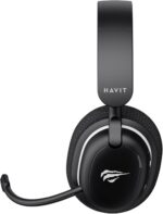 Havit Headset Gamer Fuxi H7SE, Sem Fio 2.4GHz e Bluetooth, Drivers 40mm, Microfone Destacável, 43h de Bateria, Preto, Compatível com PC, PS4, PS5, Switch - Imagem 4