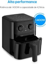 Fritadeira Elétrica Air Fryer Quad Fry Elgin – 4,2 L, 1400W - Imagem 2