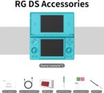 GiipGoop RG DS Consoles de jogos portáteis RG DS Retro Gaming Console de videogame de tela dupla Android 14 portátil Arcade 40.000 mAh bateria WiFi Bluetooth saída HD azul turquesa - Imagem 8