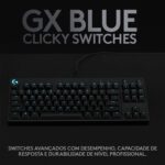 Teclado Mecânico Gamer Logitech G PRO com Layout US, RGB LIGHTSYNC, Design TKL, Cabo Destacável e Switch Exclusivo GX Blue Clicky - Imagem 4
