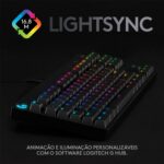 Teclado Mecânico Gamer Logitech G PRO com Layout US, RGB LIGHTSYNC, Design TKL, Cabo Destacável e Switch Exclusivo GX Blue Clicky - Imagem 6