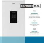 Geladeira EOS 190 Litros com Dispenser de Água na Porta Branco ERV200B 220V - Imagem 4