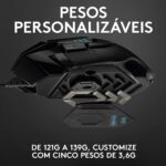 Mouse Gamer Logitech G502 HERO com RGB LIGHTSYNC, Ajustes de Peso, 11 Botões Programáveis e Sensor HERO 25K - Imagem 4