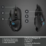 Mouse Gamer Logitech G502 HERO com RGB LIGHTSYNC, Ajustes de Peso, 11 Botões Programáveis e Sensor HERO 25K - Imagem 6