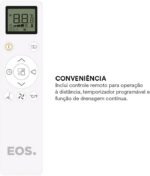 Ar-condicionado Portátil Inverter 14000 Btus Eos Slim Quente e Frio Eap14iqf 220v - Imagem 3